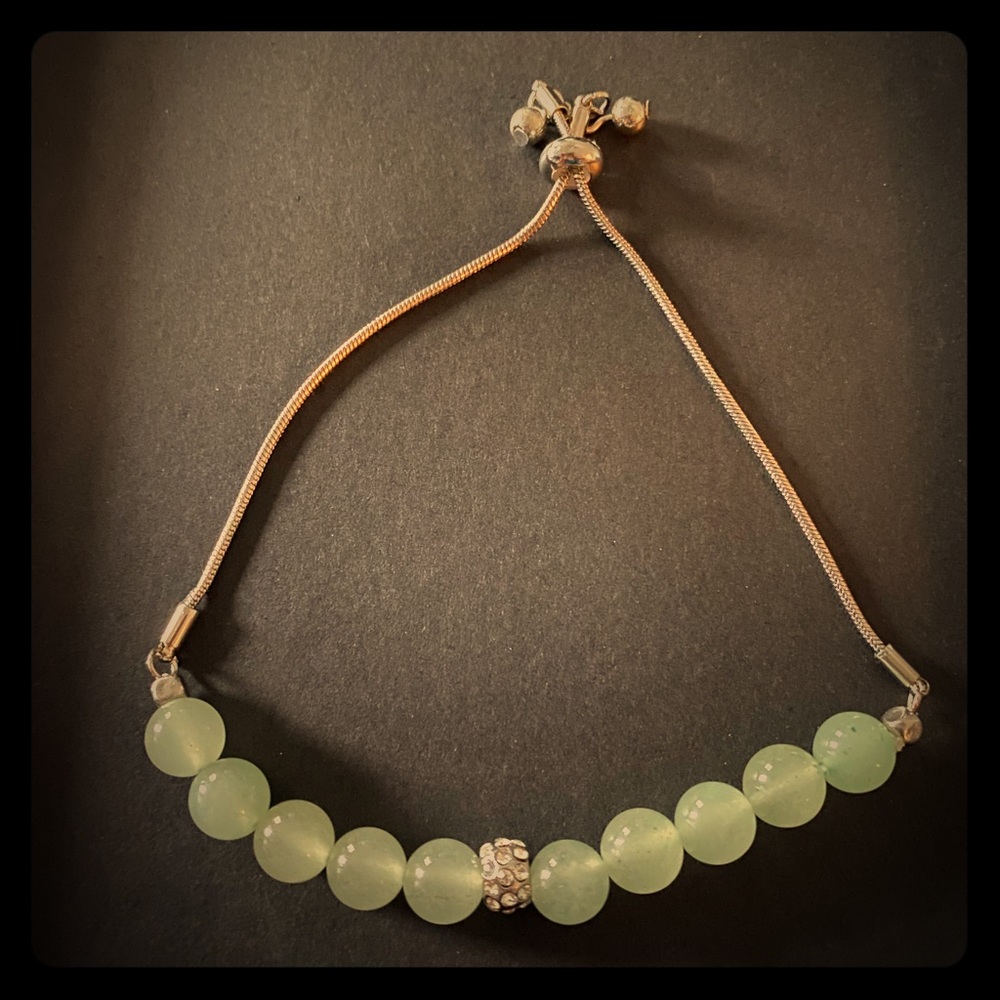 Greenstone fashion bracelet